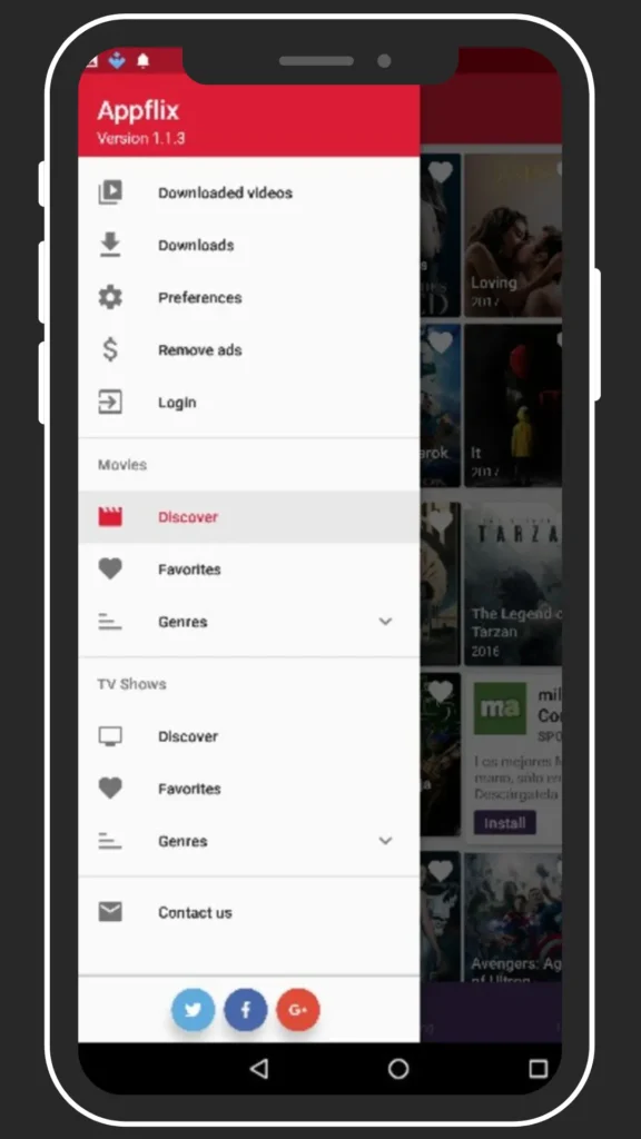 Appflix homepage
