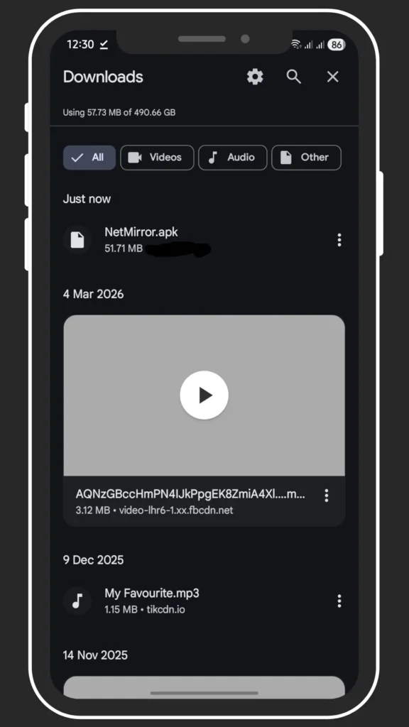 Wait for the download to complete, then open your downloads folder