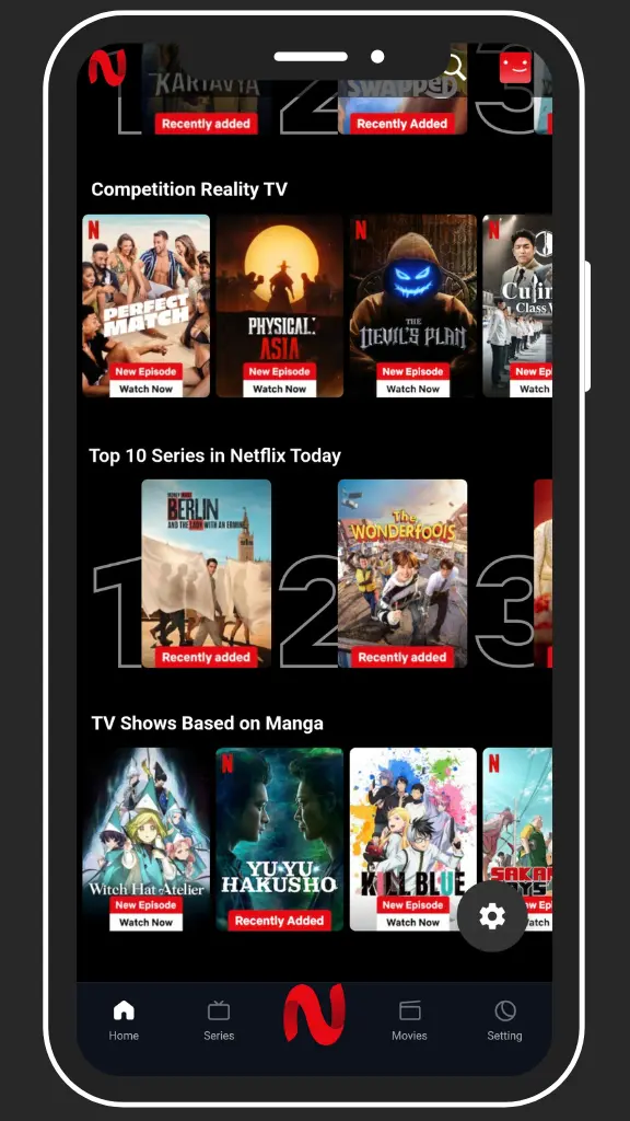 Top Netflix series on netmirror mobile