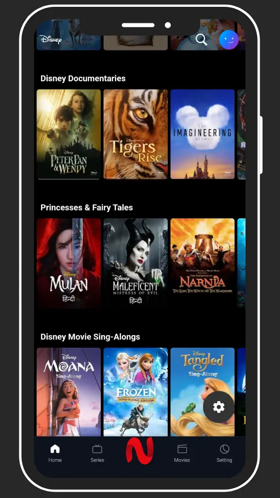 Watch Disney documentaries on NetMirror APK online